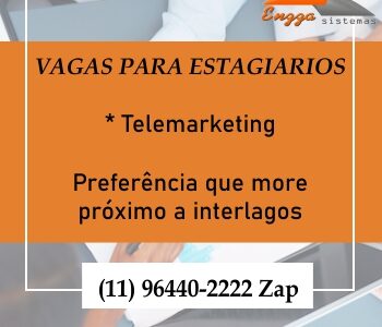 Vaga para estagio