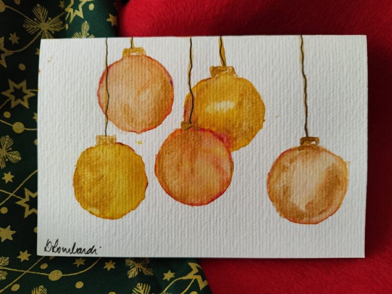 CARTÕES DE NATAL. Todos feitos a mão. Aquarela ou aplicação de tecidos
