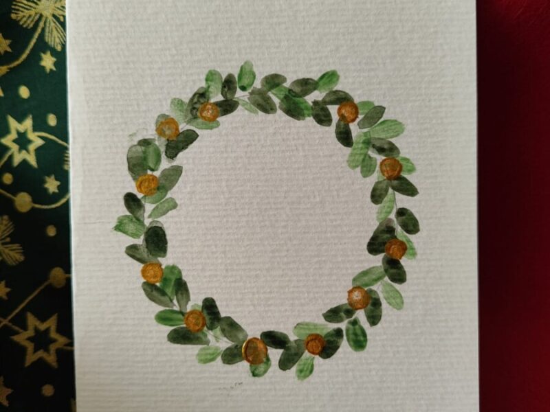 CARTÕES DE NATAL. Todos feitos a mão. Aquarela ou aplicação de tecidos