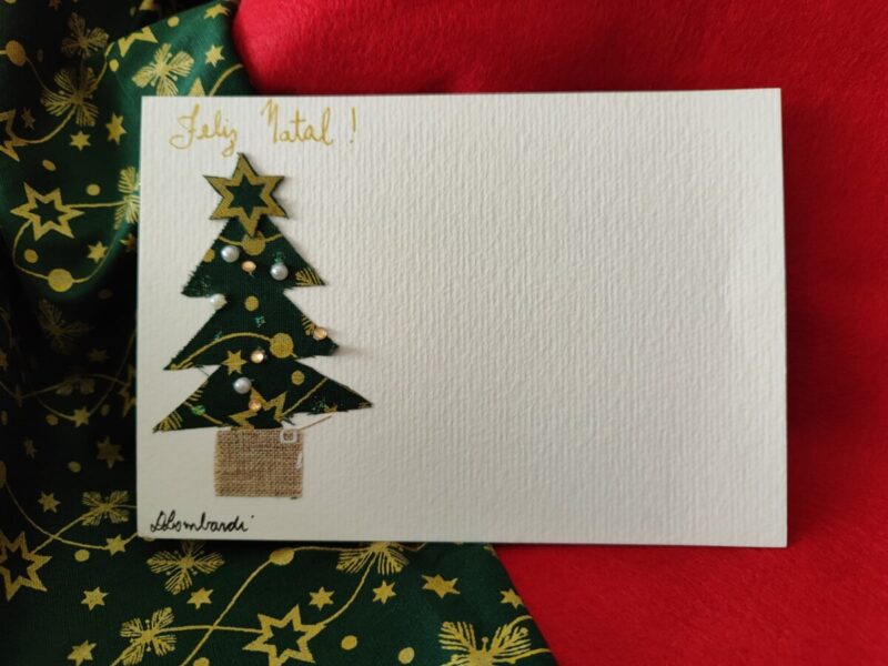 CARTÕES DE NATAL. Todos feitos a mão. Aquarela ou aplicação de tecidos