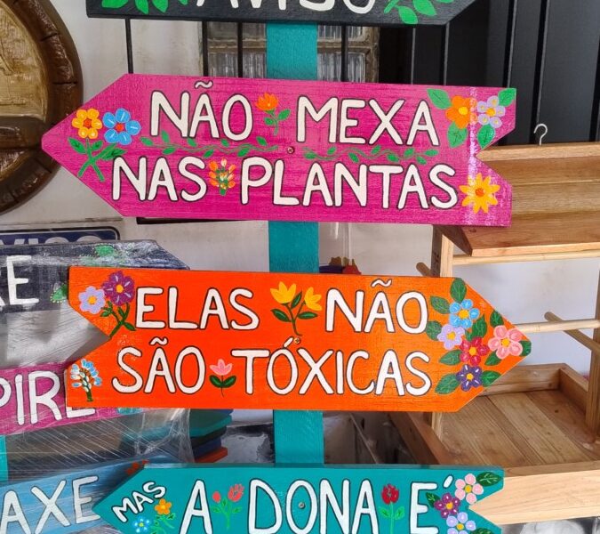 Placas decorativas de Jardim